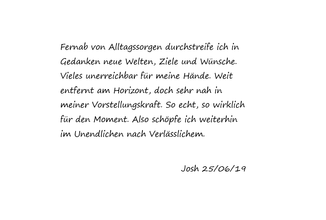 Im Unendlichen schöpfen