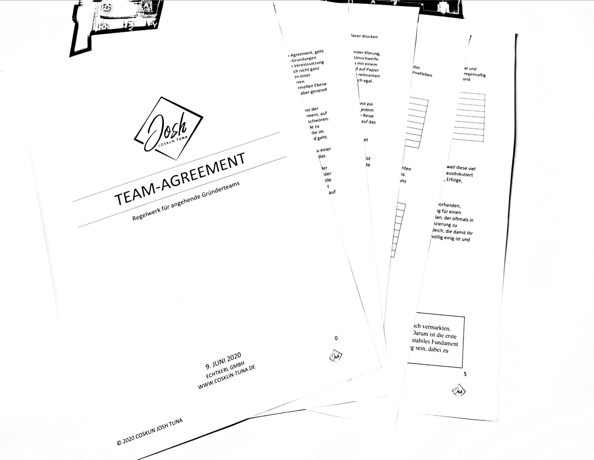 Team Agreement Josh
